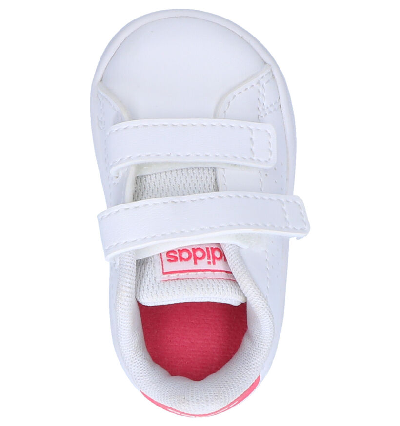 adidas Advantage I Chaussures pour bébé en Blanc en simili cuir (284709)