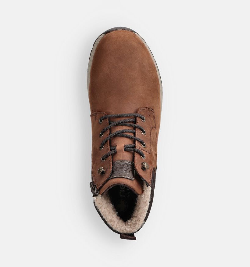 Rieker Donkerbruine Hoge Schoenen voor heren (363503) - geschikt voor steunzolen
