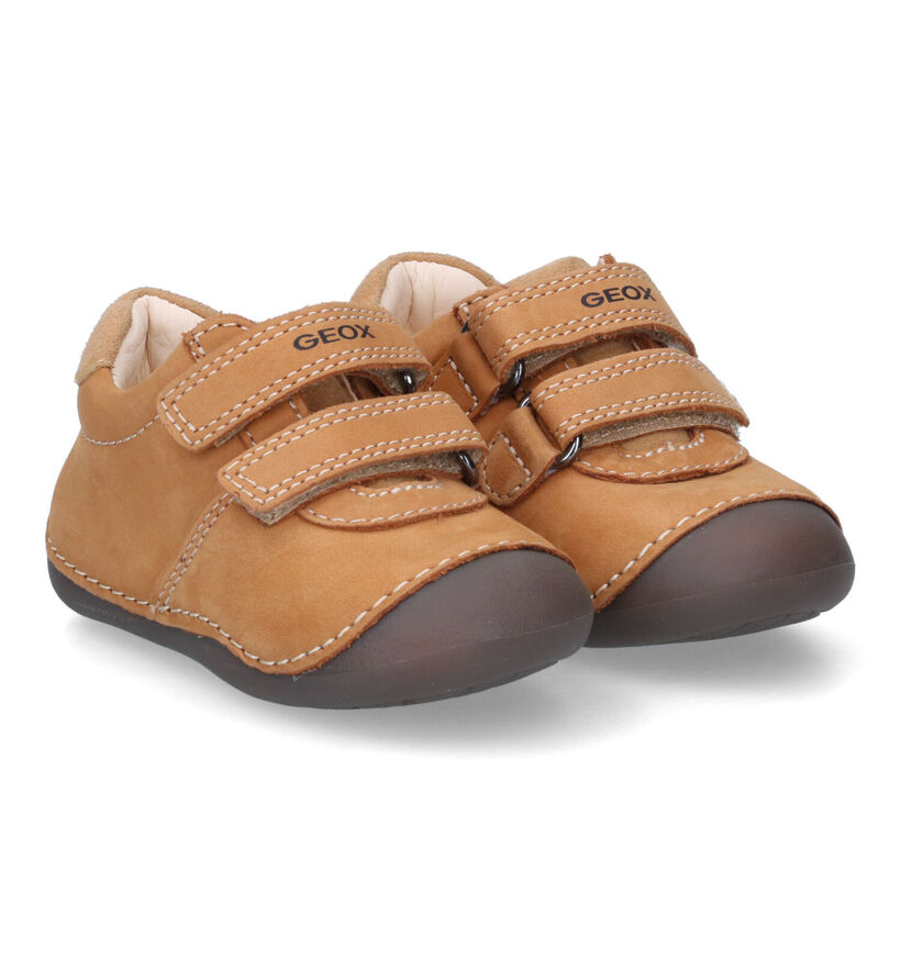 Geox Tutim Blauwe Babyschoentjes in nubuck (317575)