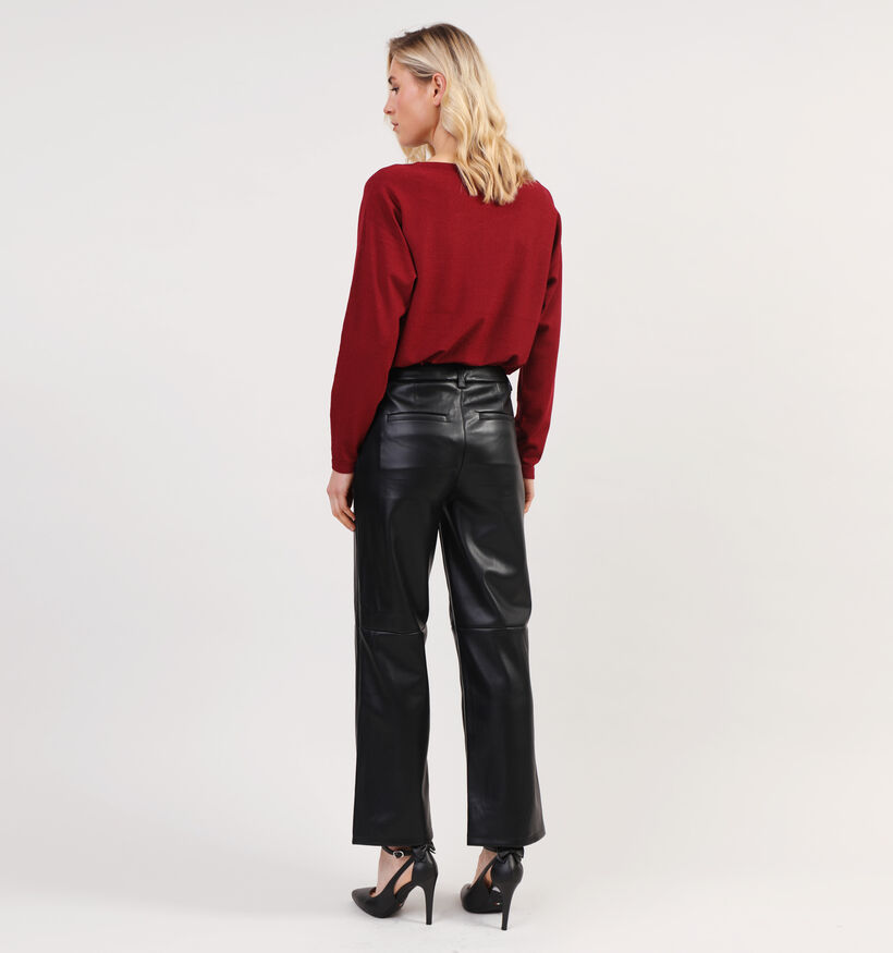 comma Pull basic en Bordeaux pour femmes (350026)