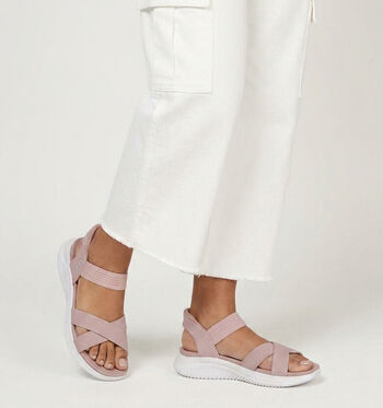 Skechers Hands Free Slip-ins Sandales Noir/Taupe/Rose