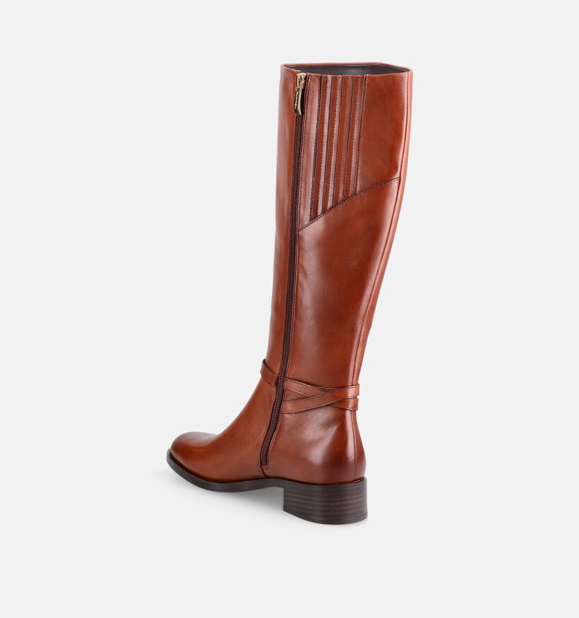 Tamaris Bottes hautes &agrave; talons en Cognac pour femmes (378917)
