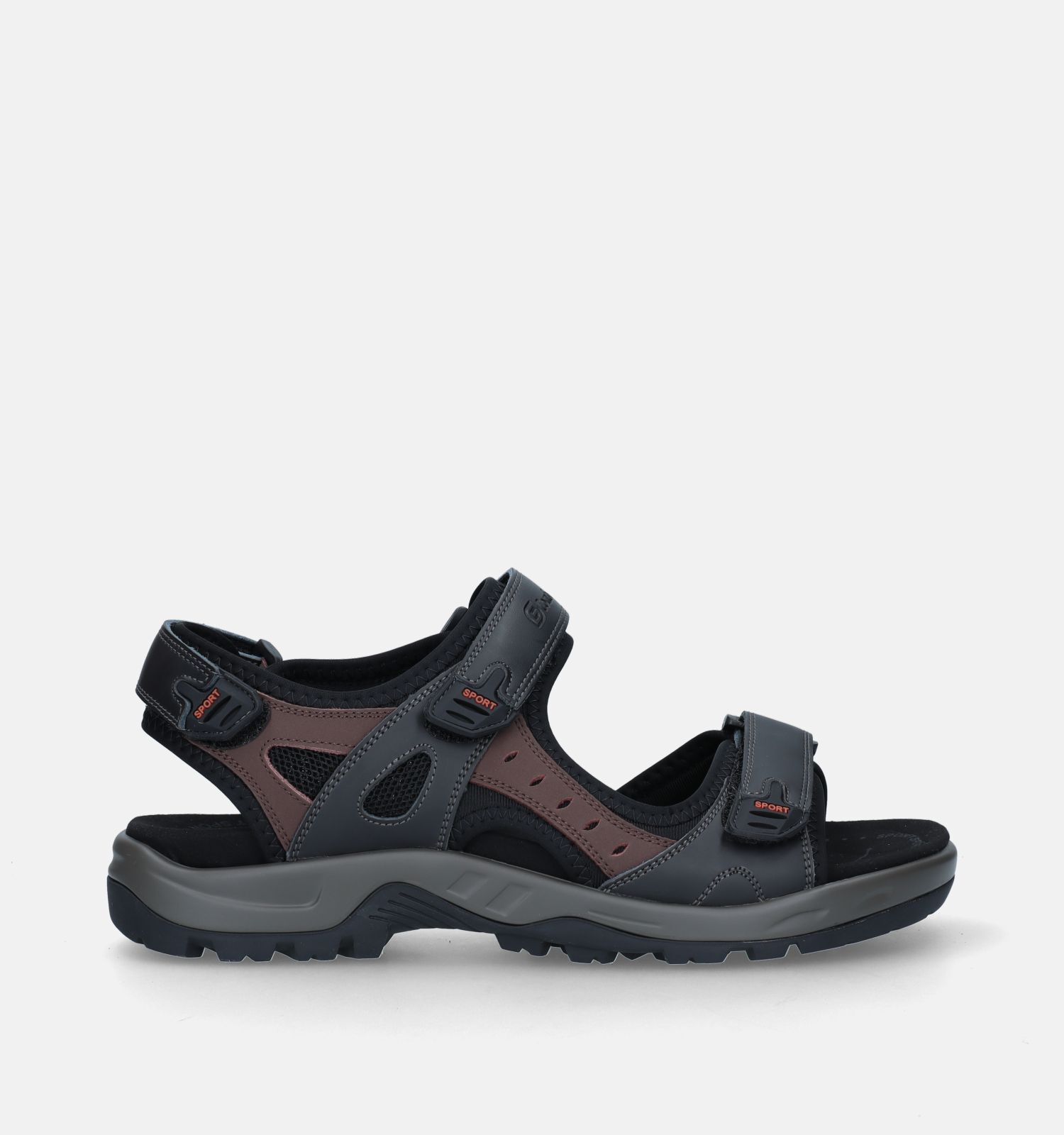 G Comfort Zwarte Sandalen voor steunzolen Heren Sandalen Online op TORFS.BE