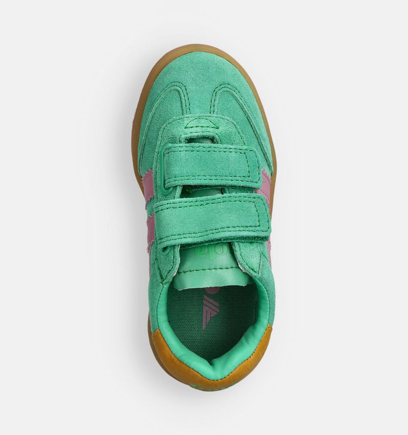 Gola Viper Groene/Roze Sneakers voor meisjes (361009) - geschikt voor steunzolen