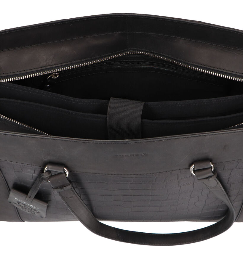 Burkely Icon Ivy Sac professionnel en Noir en cuir (307972)