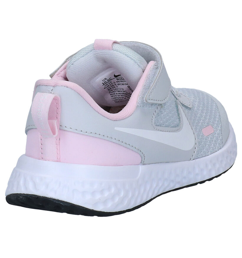 Nike Revolution Grijze Sneakers in leer (291161)