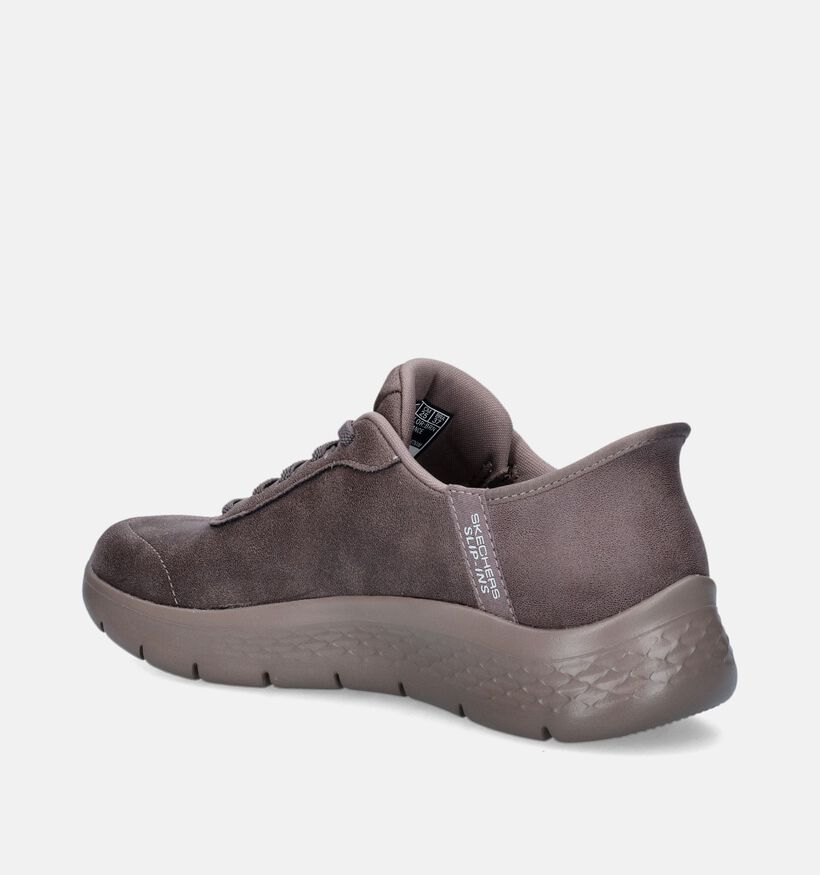 Skechers Slip-ins Go Walk Flex Baskets en Brun pour femmes (345119)