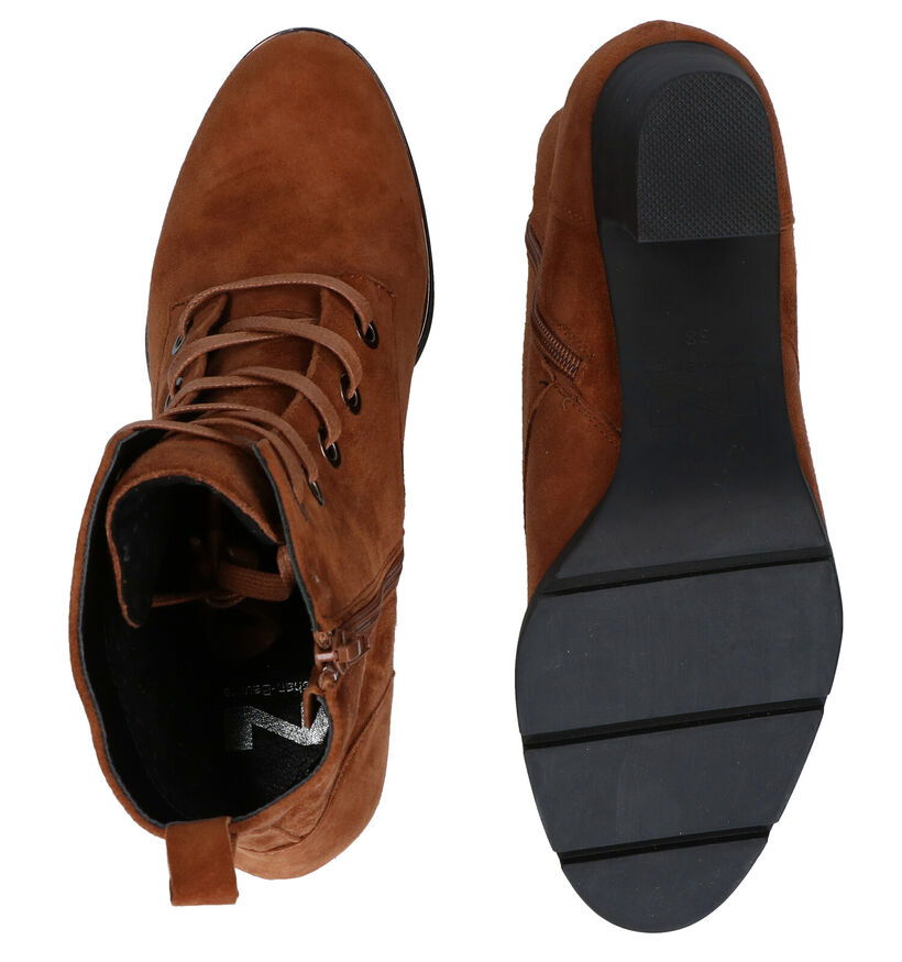Nathan-Baume Cognac Enkellaarzen in daim (283262)