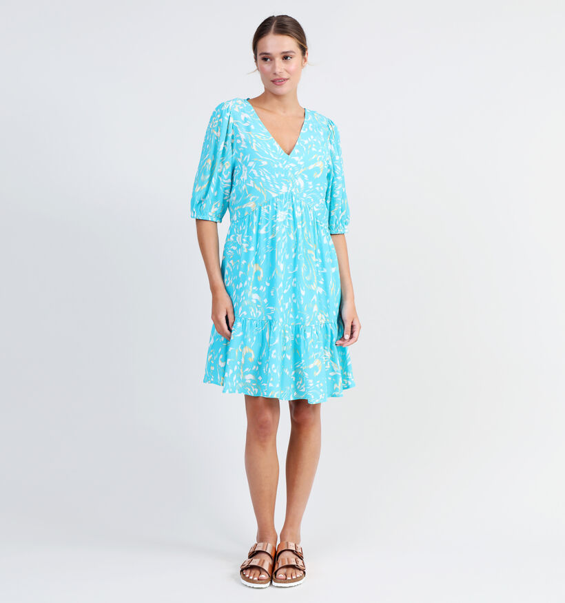comma casual identity Turquoise Boho Jurk voor dames (327275)
