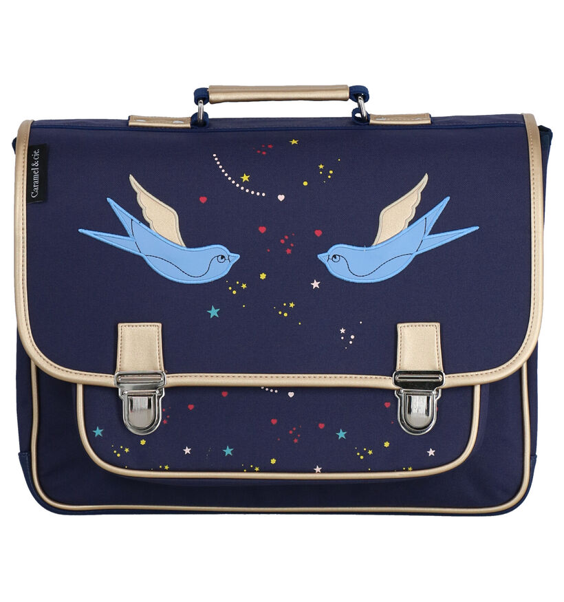 Caramal & cie. Hirondelles Cartable en Bleu en simili cuir (277368)