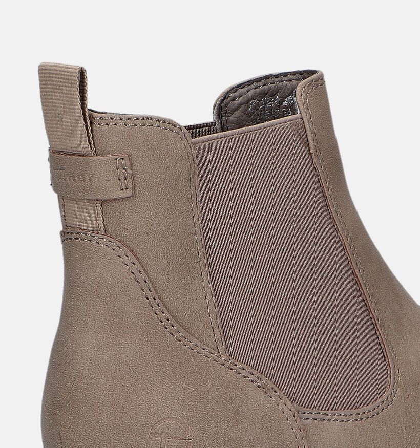 Tamaris Taupe Chelsea boots voor dames (346816)