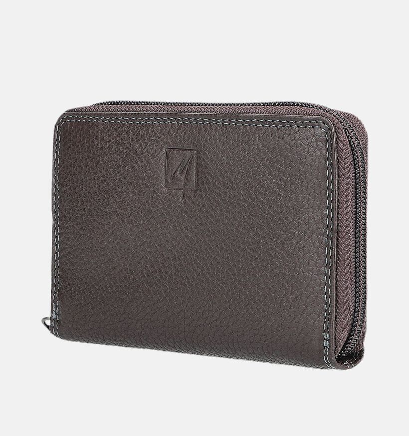 Label M Donkerbruine Portemonnee voor dames (374191)