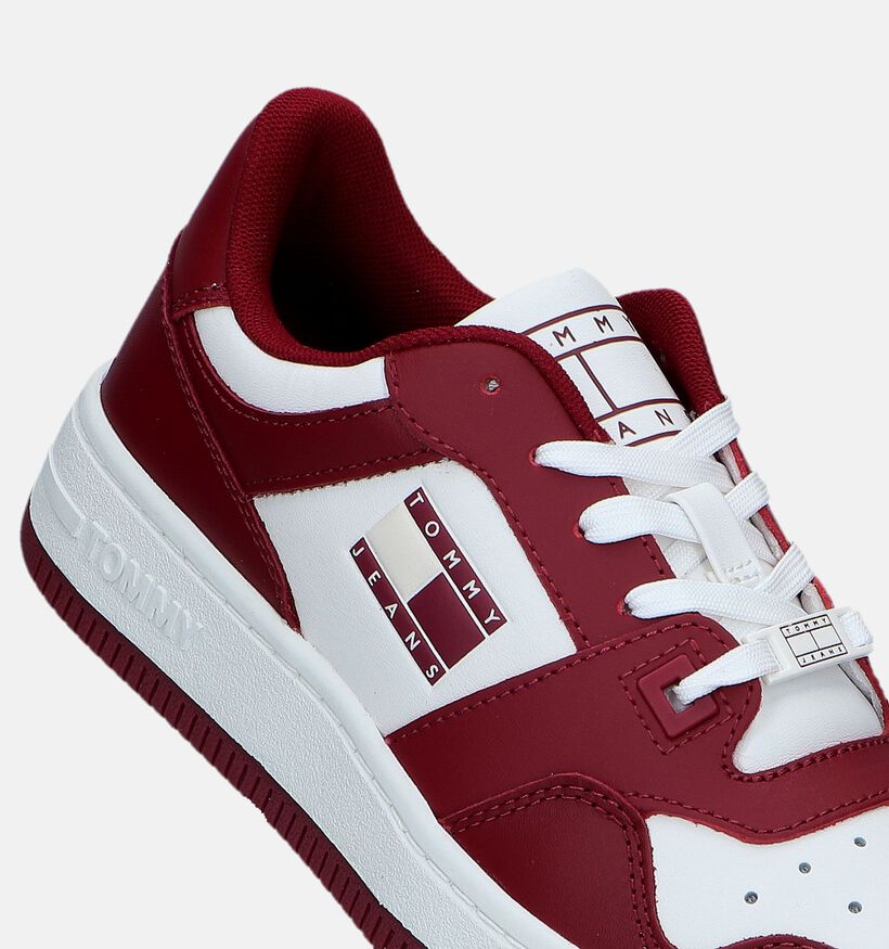 Tommy Hilfiger Retro Bordeaux Sneakers voor dames (329325) - geschikt voor steunzolen