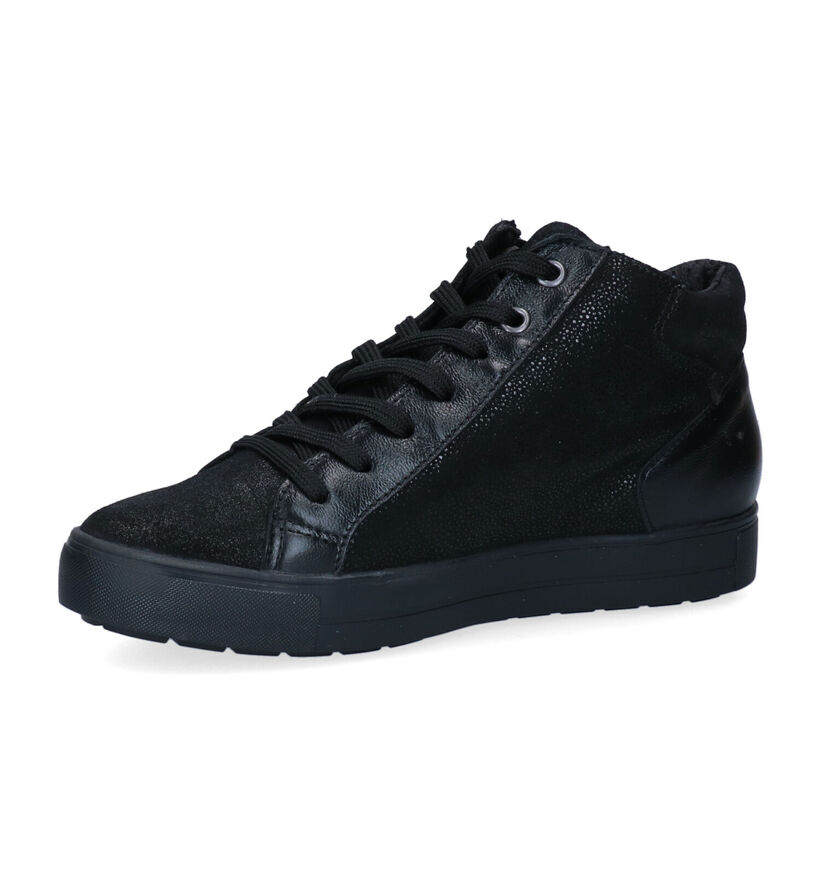 Solemade Kim 32 Zwarte Hoge Sneakers voor dames (297003) - geschikt voor steunzolen
