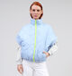 Laurent David Blauwe Korte gewatteerde bodywarmer voor dames (362363)