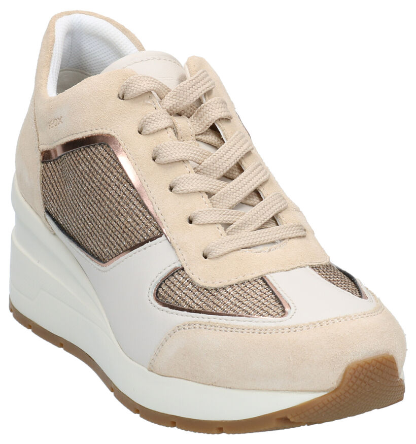 Geox Baskets casual en Blanc en cuir (266846)
