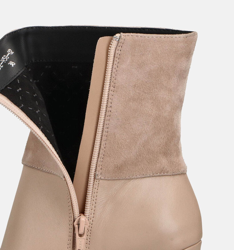 Nathan-Baume Bottines à talons en Beige pour femmes (363628)