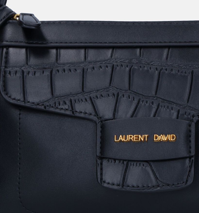 Laurent David Croco Zwarte Crossbody Tas voor dames (333640)