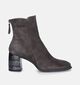 Zinda Bottillons avec talon en Argent pour femmes (348865)