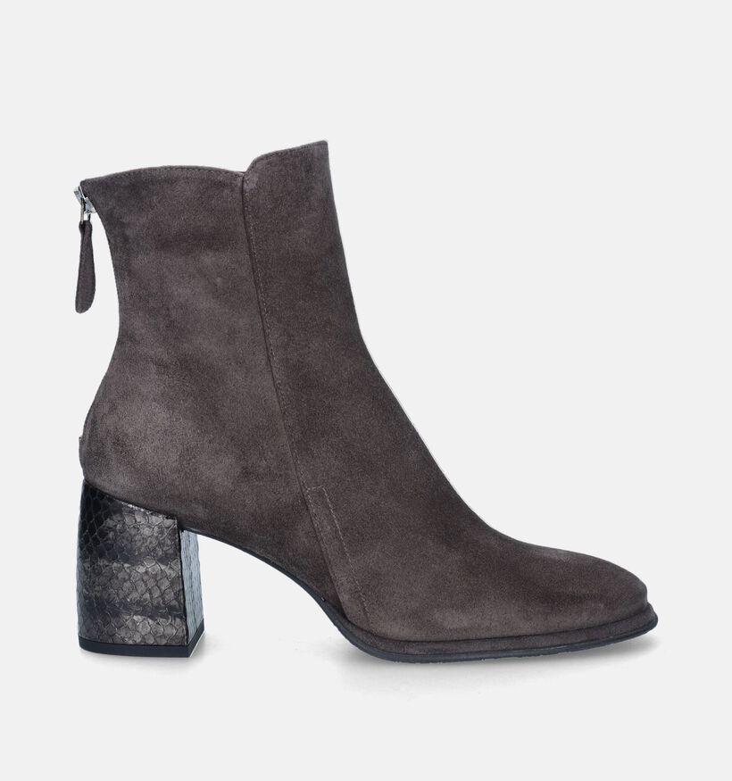 Zinda Bottillons avec talon en Argent pour femmes (348865)