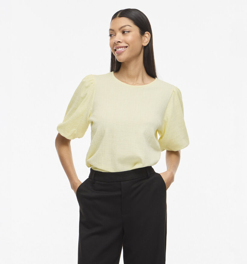 Vila Malora Gele Blouse met Pofmouwen voor dames (369463)