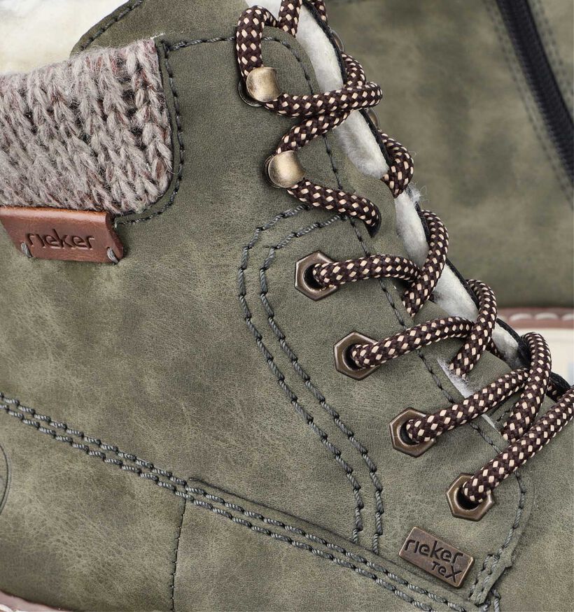 Rieker Kaki Waterdichte bottines voor dames (347420)