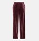 Pieces Bosella Velour Bordeaux Broek voor dames (365862)
