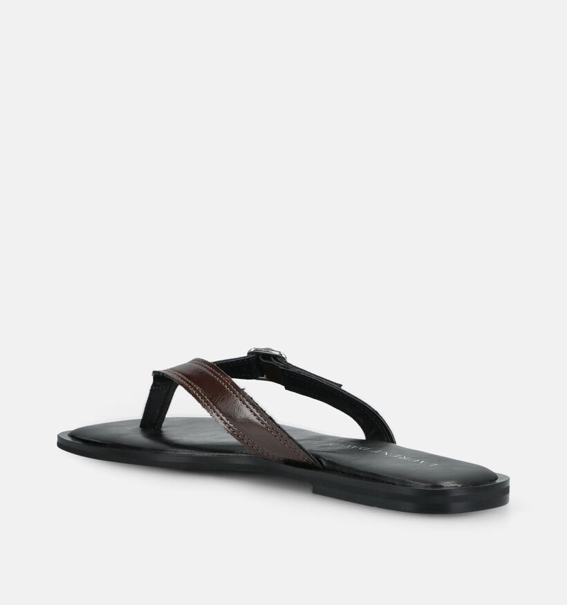 Laurent David Bruine Slippers voor dames (378280)