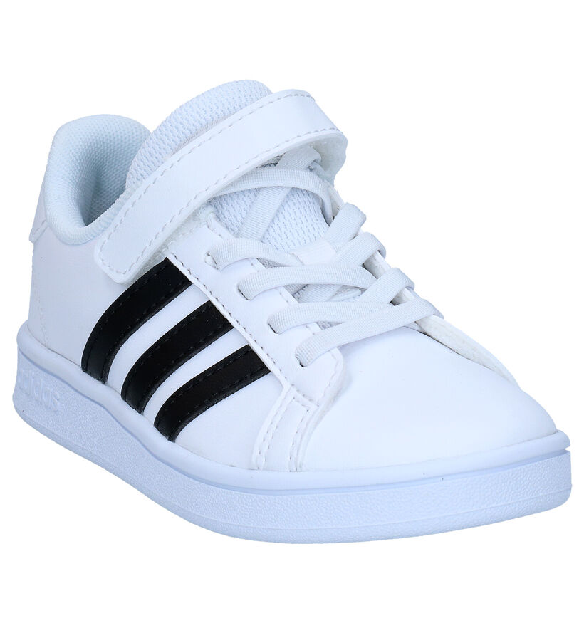 adidas Grand Court C Baskets en Blanc pour garçons (318923)