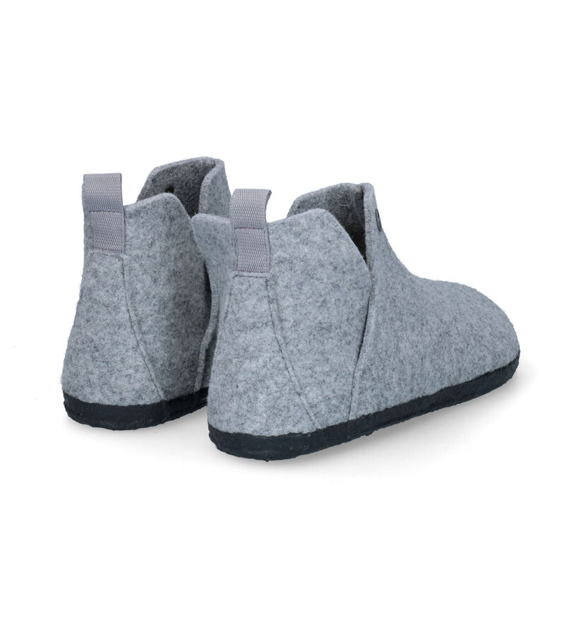 Birkenstock Andermatt Pantoufles hautes en Gris pour hommes (313703)