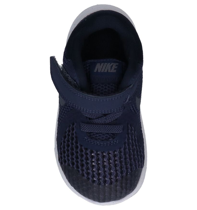 Nike Revolution 4 TDV Blauwe Sneakertjes in stof (219610)