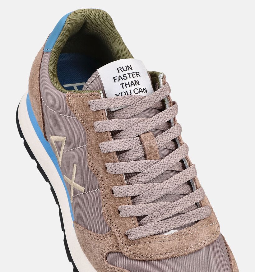 Sun68 Tom Solid Lichtbruine Sneakers voor heren (368802) - geschikt voor steunzolen