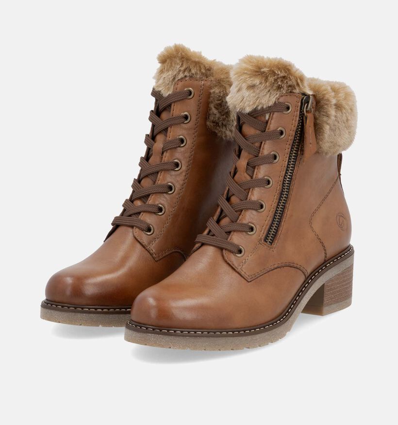 Remonte Boots à lacets en Cognac pour femmes (347227) - pour semelles orthopédiques
