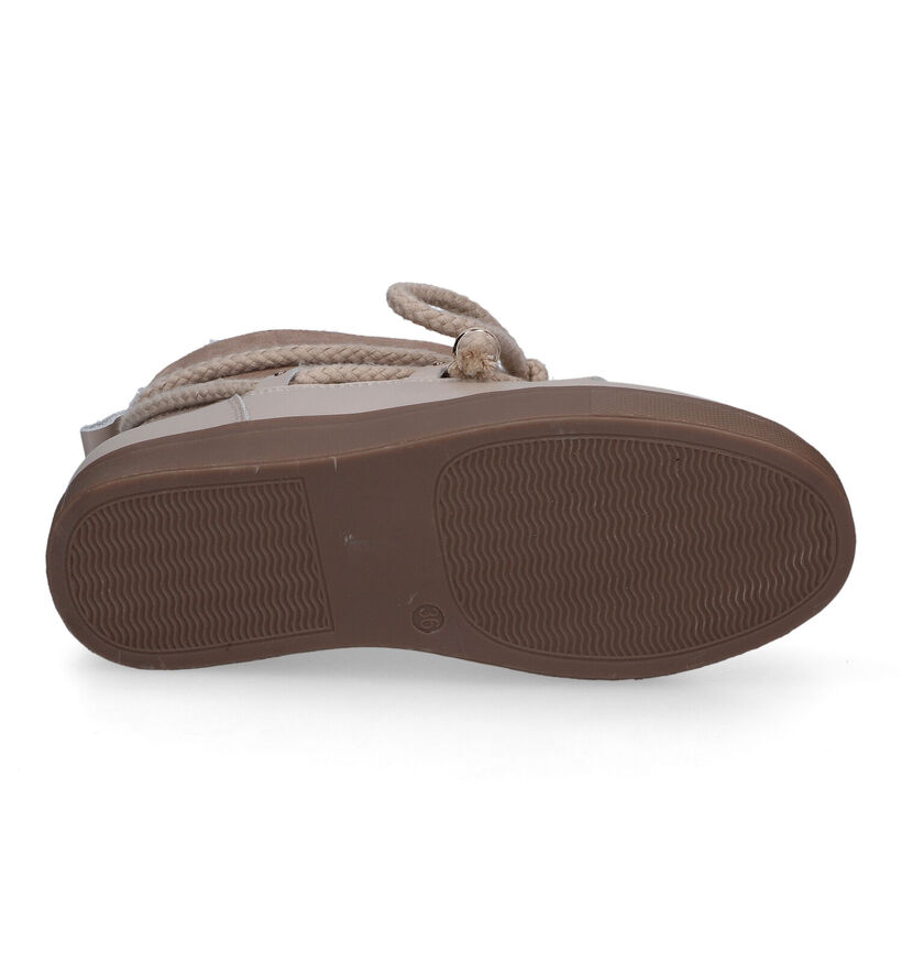 Poelman Taupe Snowboots voor dames (318220) - geschikt voor steunzolen