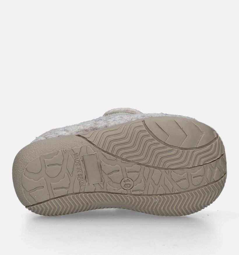 Milo & Mila Pantoufles pour bébé en Beige pour garçons (332428) - pour semelles orthopédiques