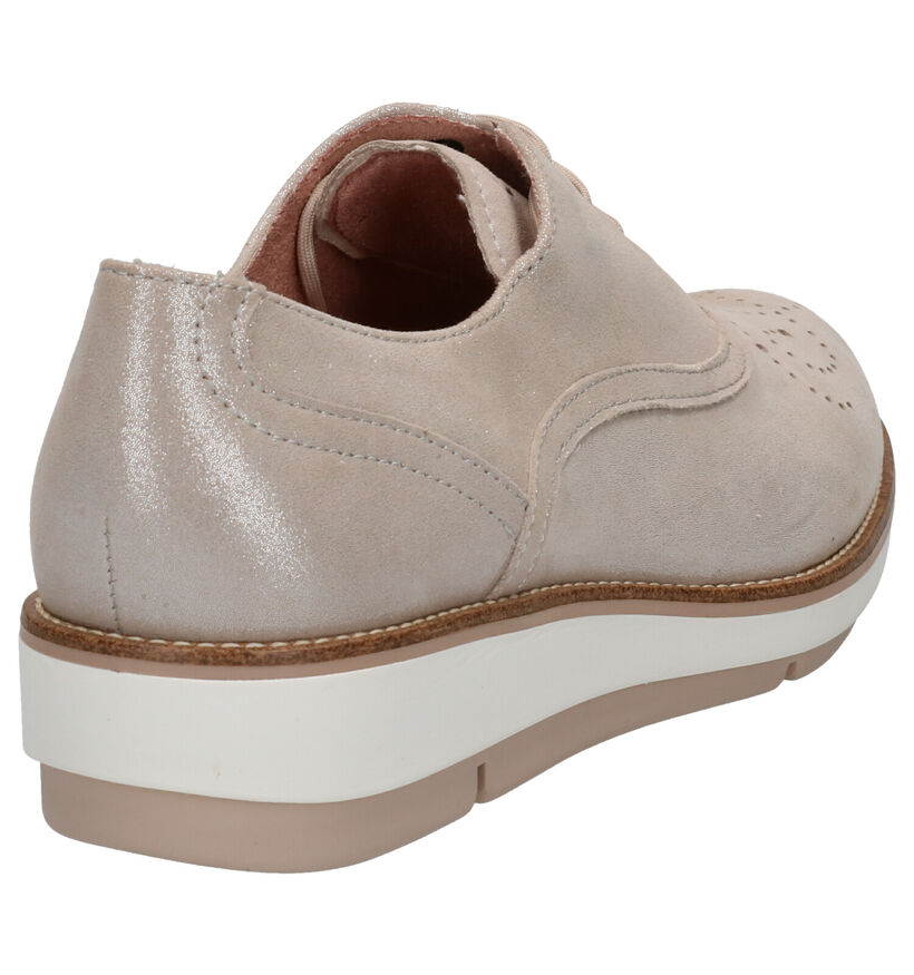 Tamaris TOUCH it Chaussures à Lacets Oxford en Or en nubuck (269800)