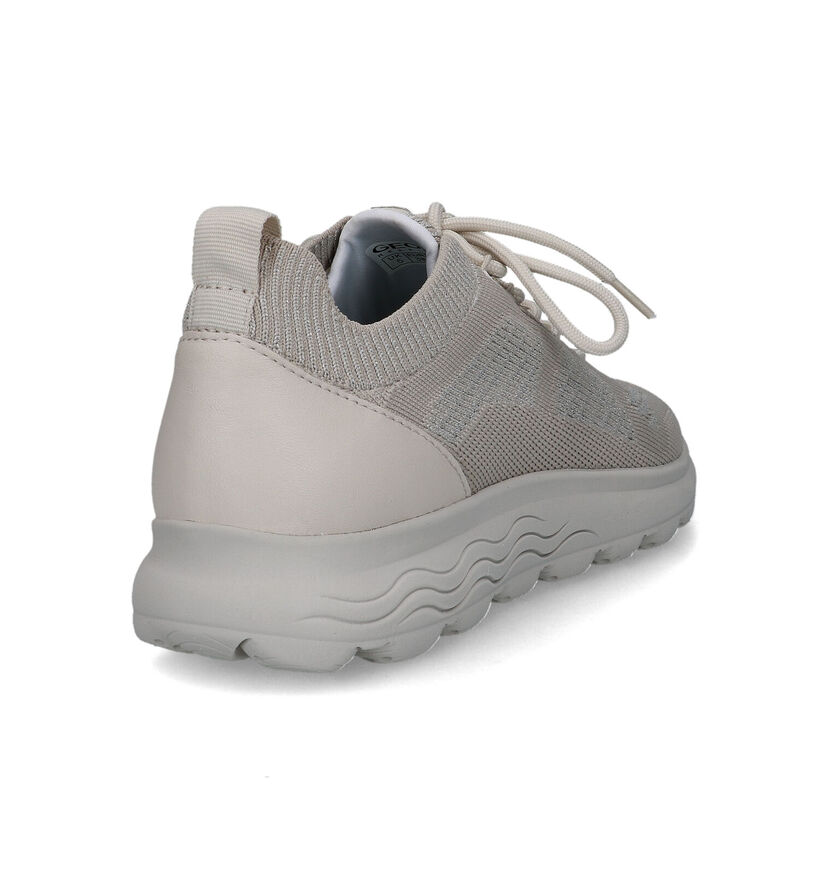 Geox Spherica Beige Sneakers voor dames (326644) - geschikt voor steunzolen