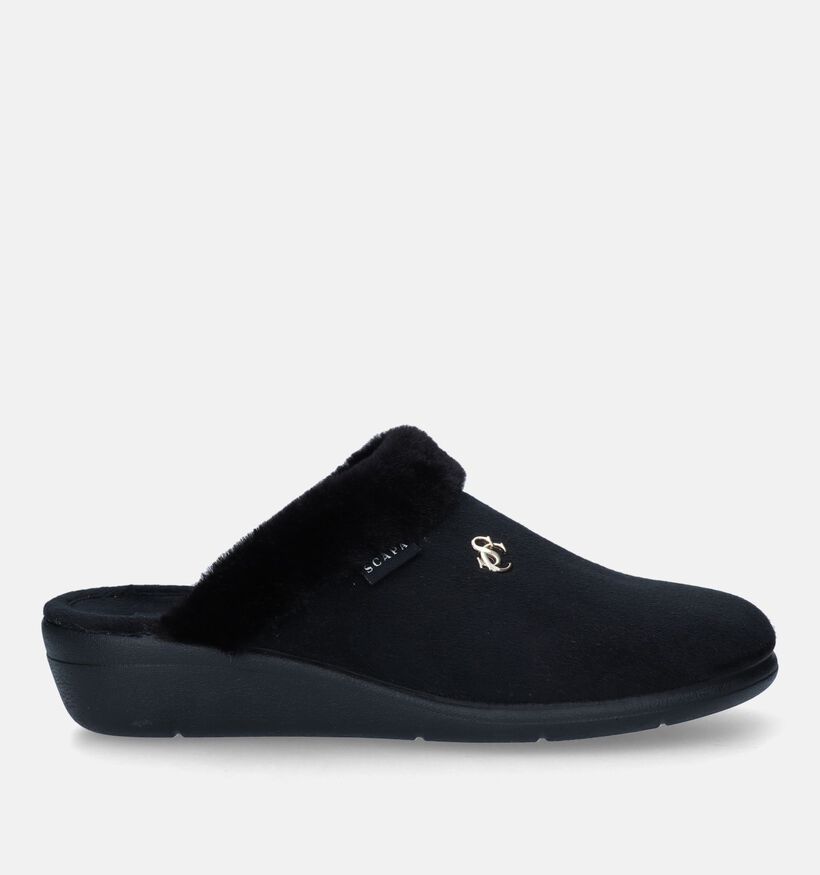 Scapa Zwarte Pantoffels voor dames (332663)