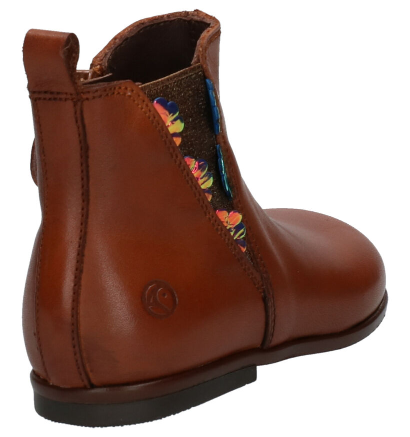 Rondinella Bottines pour bébé en Cognac en cuir (262032)