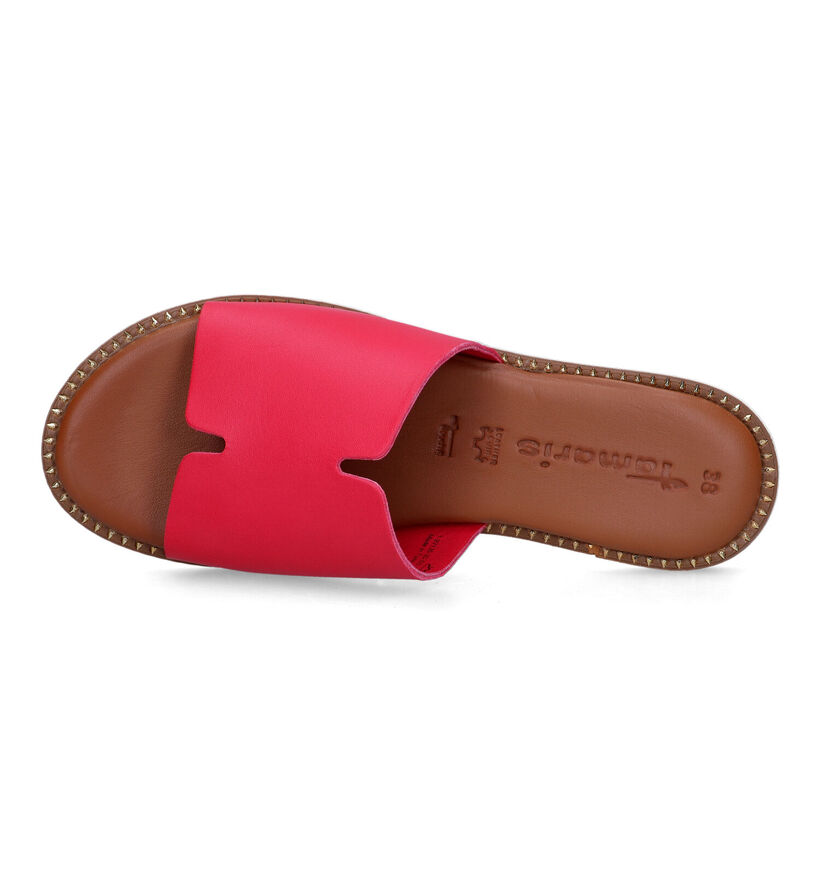 Tamaris Nu-pieds plates en Rouge pour femmes (322229)