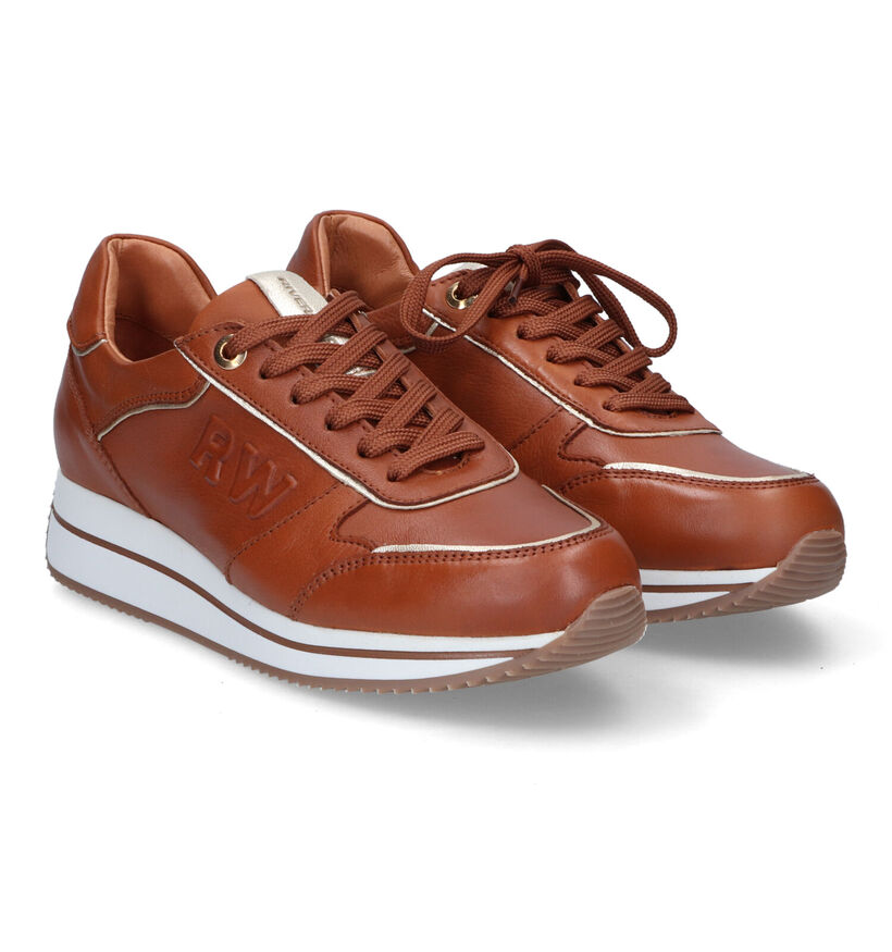 River Woods Gogo Cognac Sneakers voor dames (316105) - geschikt voor steunzolen