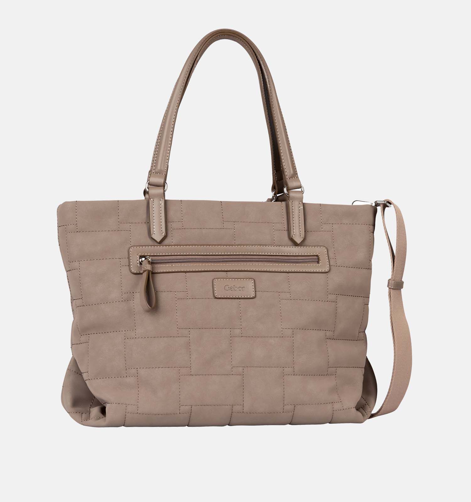 Gabor Wilka Taupe Shopper tas met rits Dames Shoppers Online op TORFS.BE