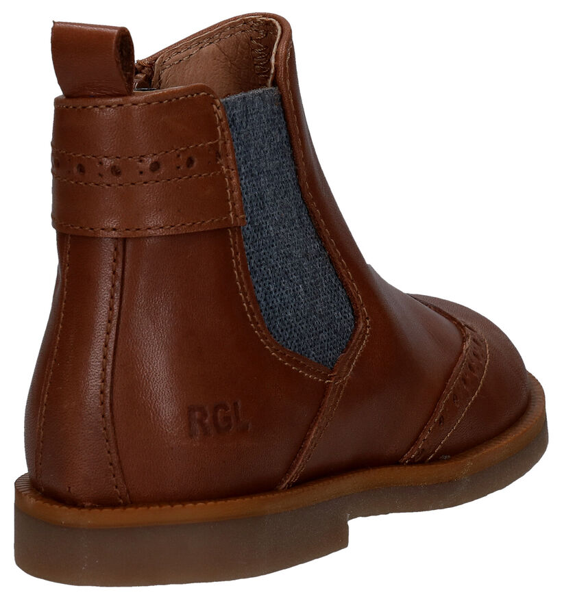 Romagnoli Chelsea Boots en Cognac en cuir (281526)