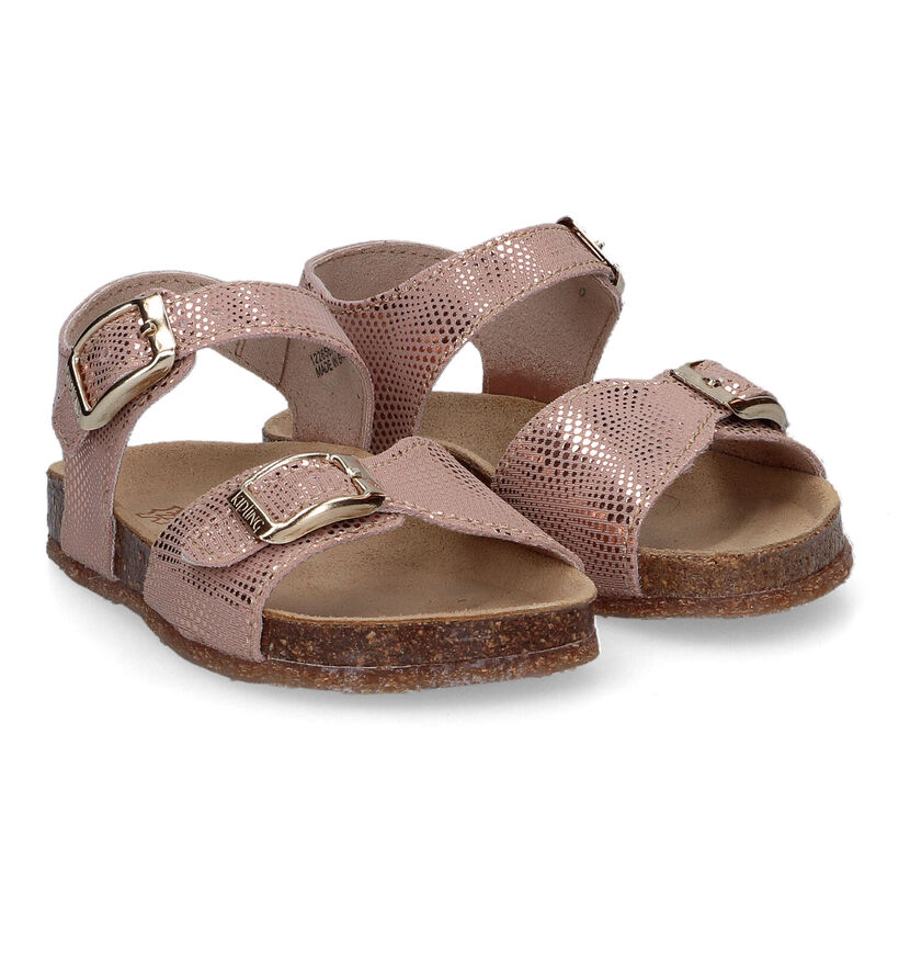Kipling Pixie 1R Sandales en Bronze en textile (308865)