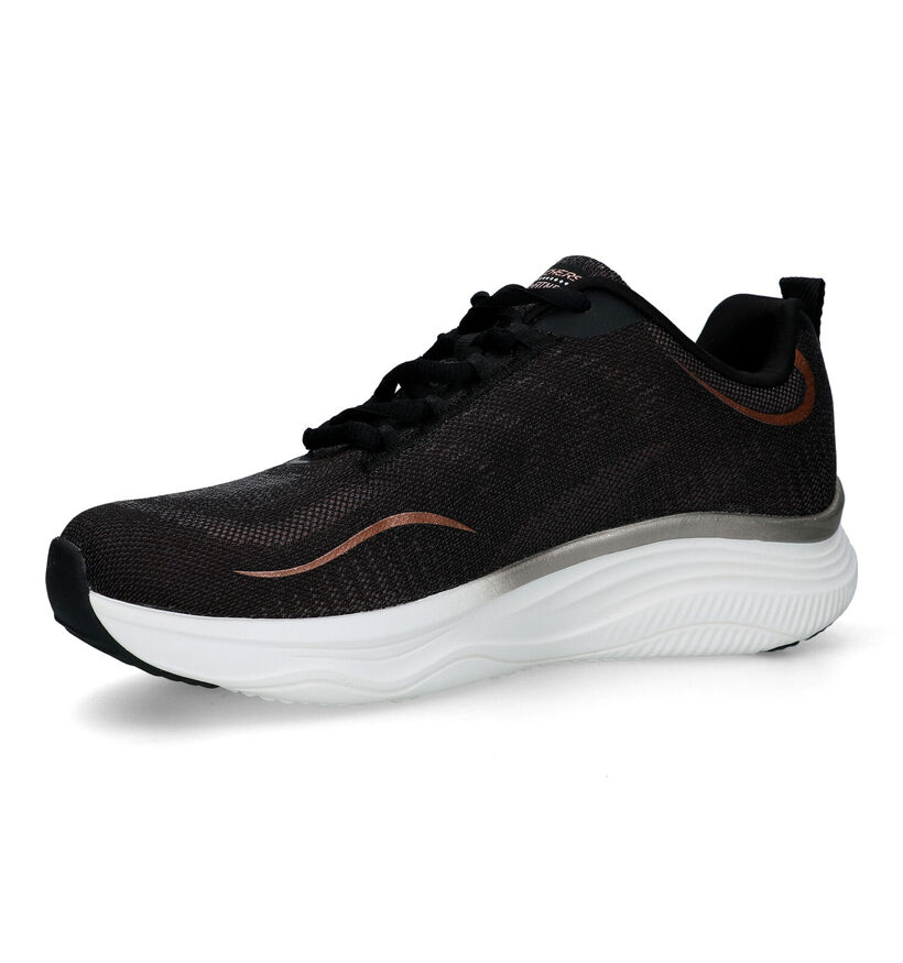 Skechers Relaxed Fit D'Lux Fitness Relaxed Fit Zwarte sneakers voor dames (312795)