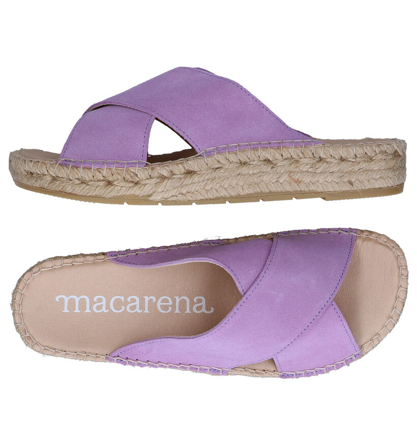 Macarena Bety Lila Muiltjes in nubuck (298965)