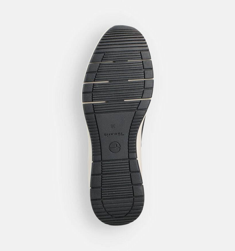 Tamaris Zwarte Veterschoenen voor dames (360614) - geschikt voor steunzolen