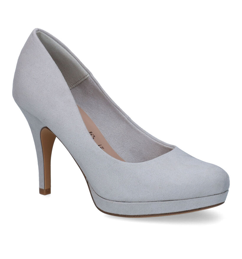 Tamaris Grijze Pumps in stof (306310)