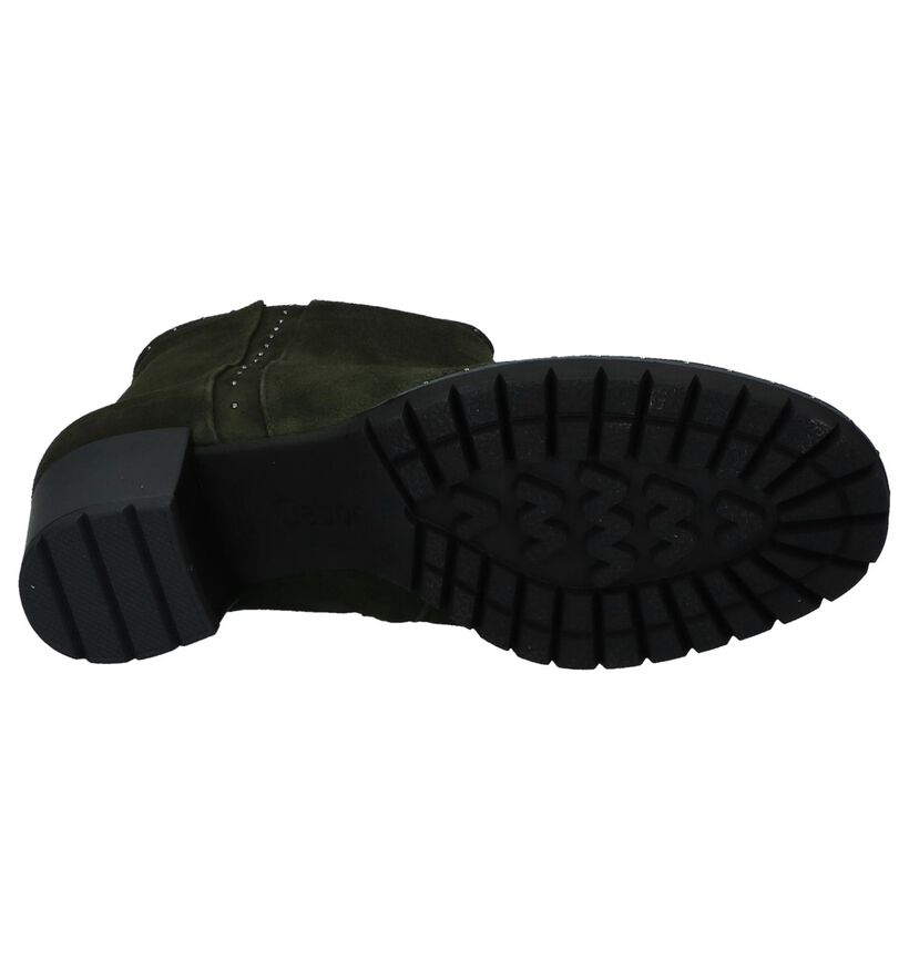 Gabor Comfort Bottillons en Vert kaki en daim (236214)