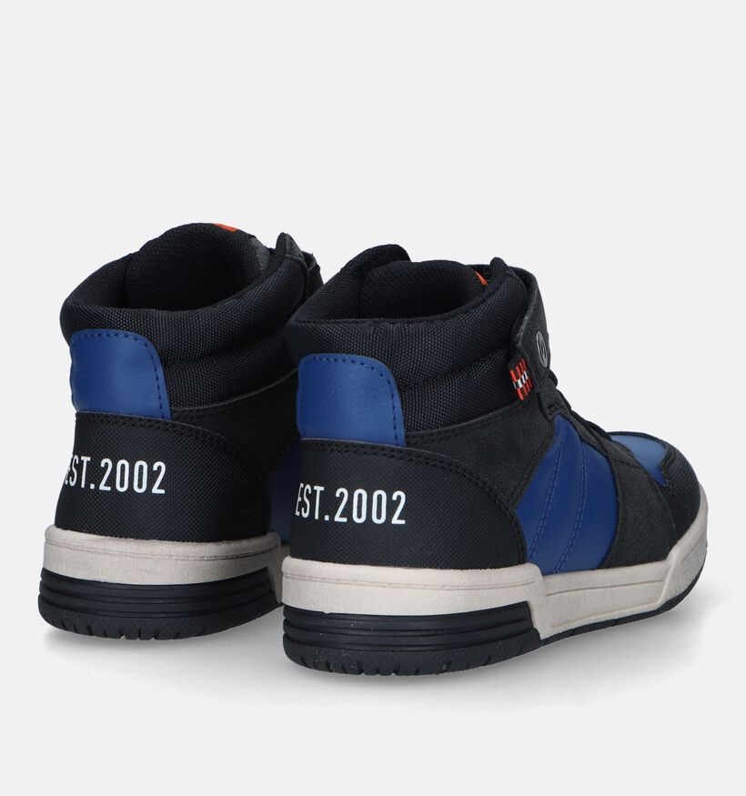 SJ Zwarte Hoge Sneakers voor jongens (329516) - geschikt voor steunzolen